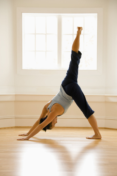 Woman in yoga pose - Zdjęcie, obraz