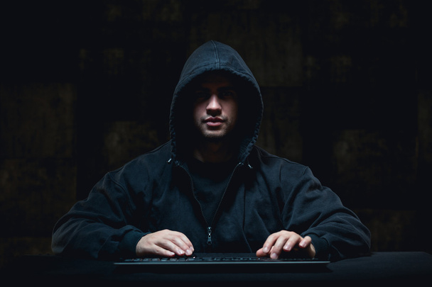 Hacker stealing on internet - Photo, Image