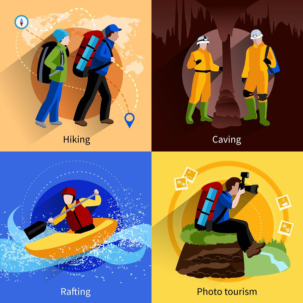 Tourism Icons Set - ベクター画像