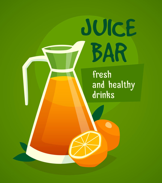 Concepto de diseño de zumo de naranja
 - Vector, imagen