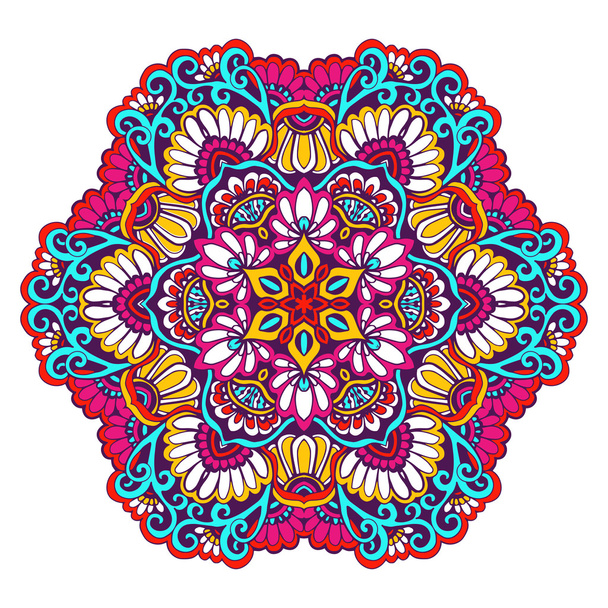 dekorative Mandalafarbe - Vektor, Bild