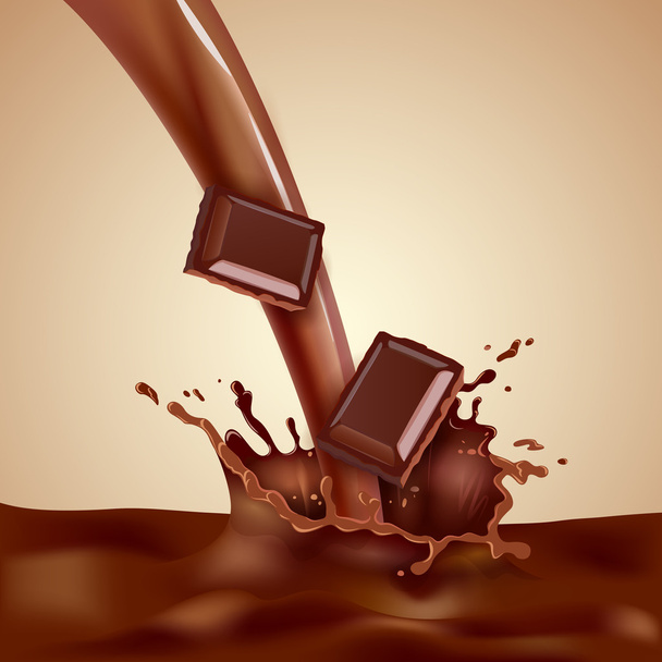 Illusztráció csokis tej - Vektor, kép