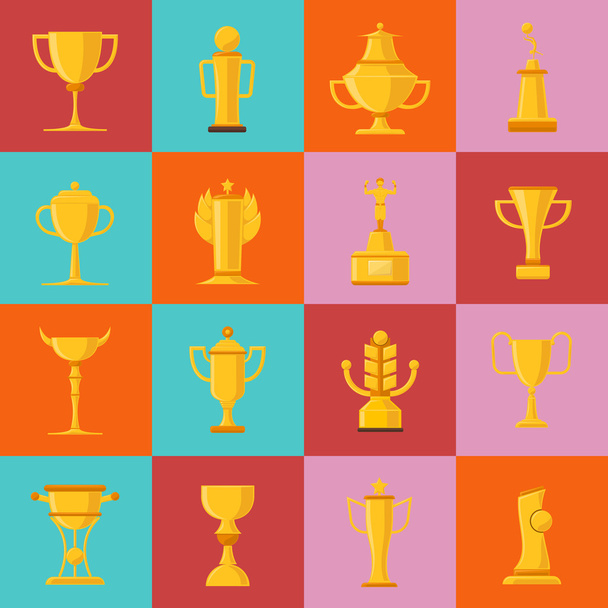 Awards icons set - Vector, afbeelding