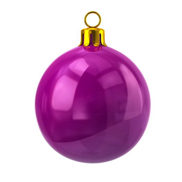 Purple Christmas ball - Photo, image