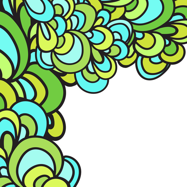 Vector hand drawn  pattern. Colorful abstract wavy pattern. - Vektor, obrázek