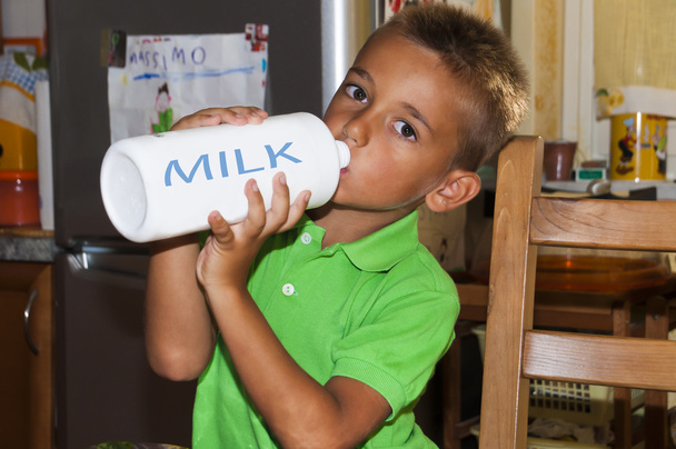 Drinking milk. - Photo, Image