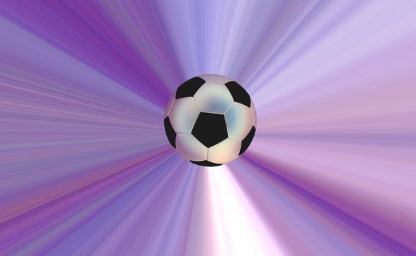 soccerball over abstracte achtergrond - Foto, afbeelding