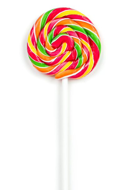 Colorful lollipop isolated on white background - Photo, Image