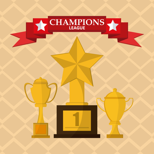 Trophy icon, first place - Vector, Image