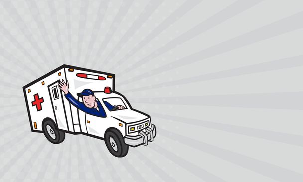 Business card Ambulance Vehicle Emergency Medical Technician Paramedic - Фото, зображення