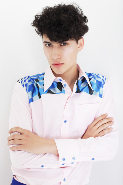 fashion man in colorful shirt - Foto, Imagem