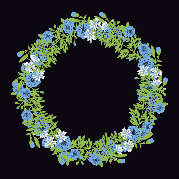 Marco floral decorativo - Vector, imagen