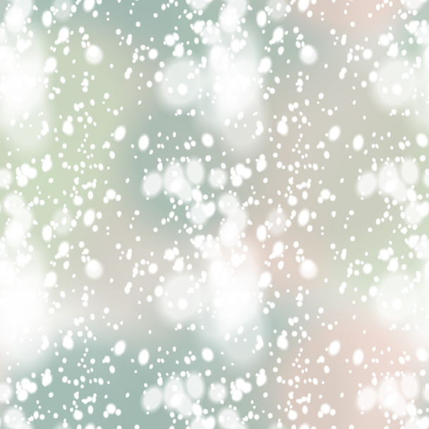 Colorful blurred background with snow overlay, seamless - Vektor, kép