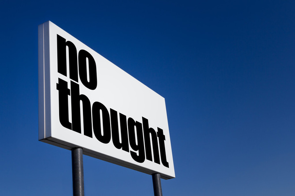 Сообщение "No thought
" - Фото, изображение
