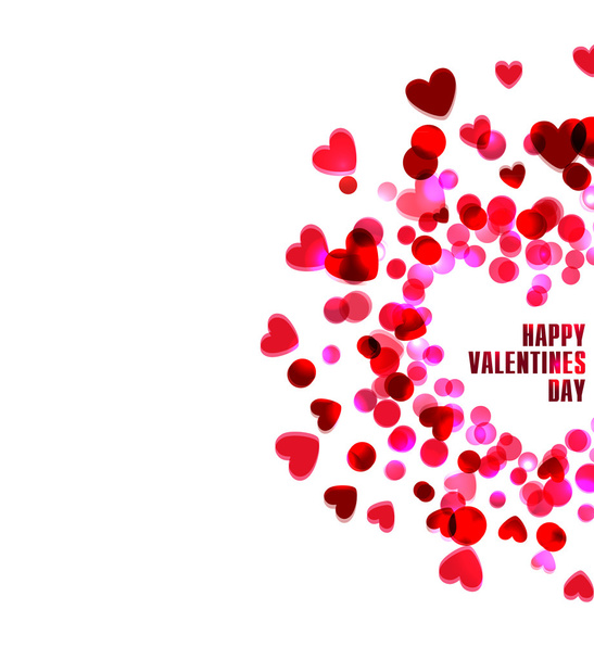 Saludos de texto en el Día de San Valentín. vector amor fondo
 - Vector, imagen