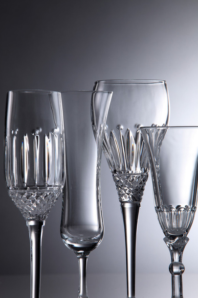 Empty wine glasses - Foto, afbeelding