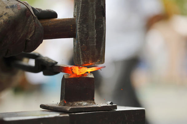 Forging hot iron - Photo, Image