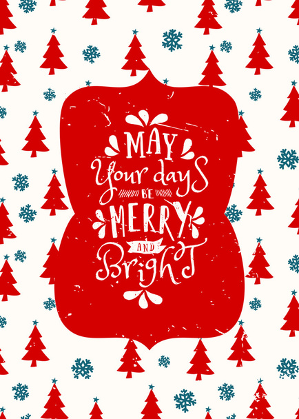Christmas Greeting Card Template - Vektor, Bild