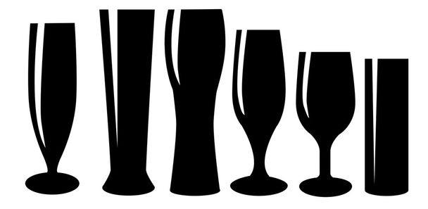 vasos de cerveza
 - Vector, imagen