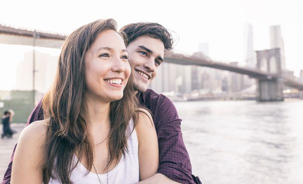 Young couple spending time together in New york - Photo, image