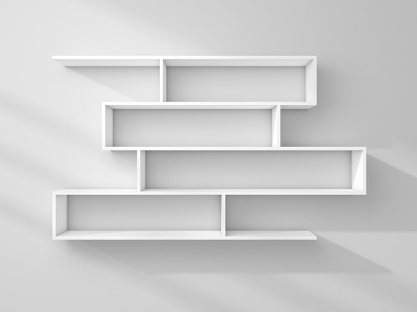 3d rendered modern shelves. - Valokuva, kuva