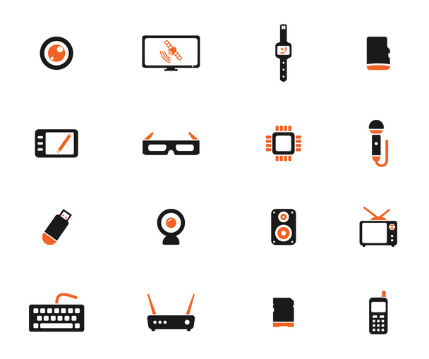 Gadgets simply icons - Vector, Image