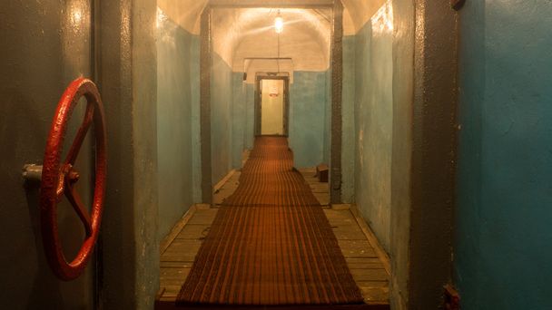 The underground bunker. Museum of "The Rock". Korosten. Ukraine - Фото, изображение