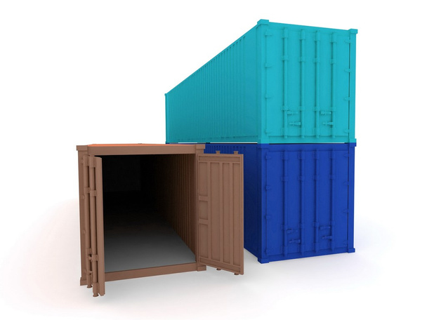 Cargo containers - Foto, afbeelding
