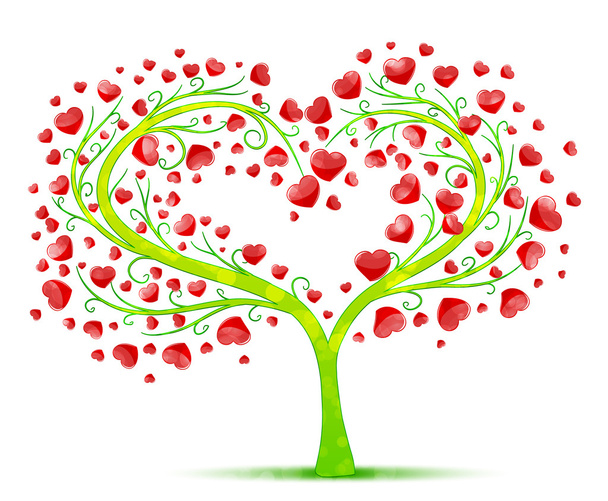 vector árbol de amor
 - Vector, imagen