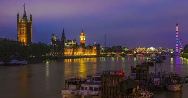 Pohled na Big Bena v noci. - Záběry, video
