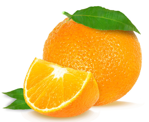 oranges slice isolated - Foto, imagen
