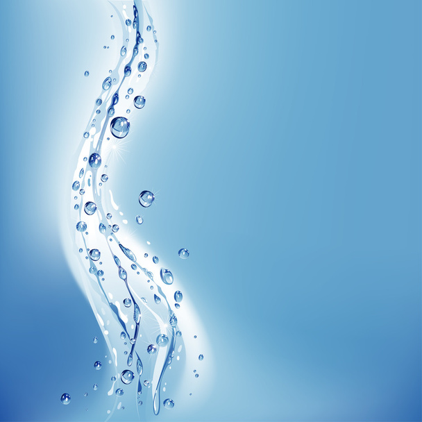 Водяний вихор з бульбашками
 - Вектор, зображення