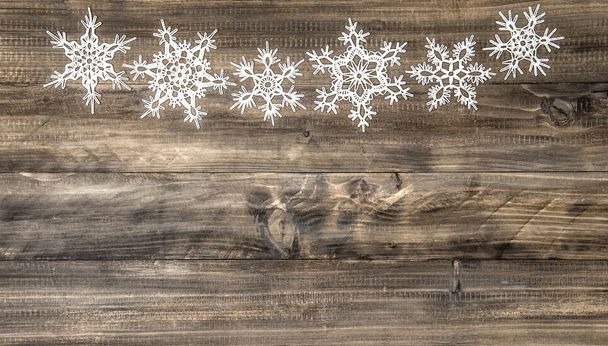 Christmas ornament white snowflakes - Valokuva, kuva