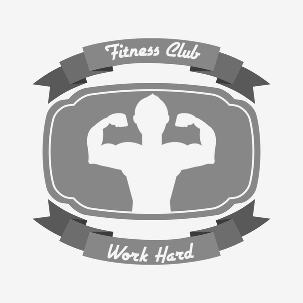 fitness klub projekt - Wektor, obraz