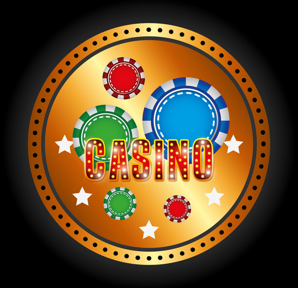 Casino játékok tervezése - Vektor, kép
