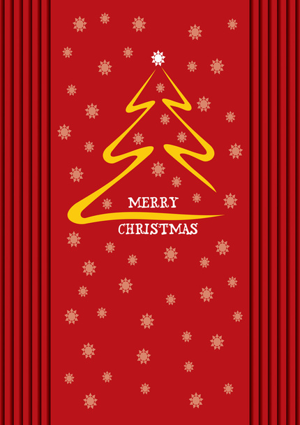 Christmas Greeting Card - Vektör, Görsel