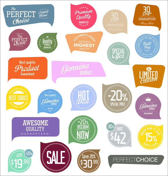 Sale Labels collection - Vector, afbeelding