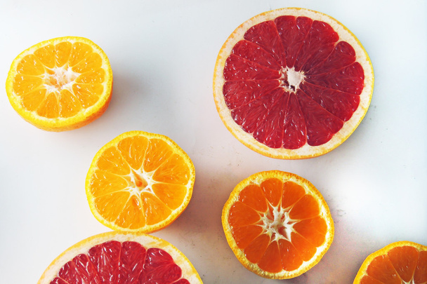 De grapefruit en de tangerine - Foto, afbeelding