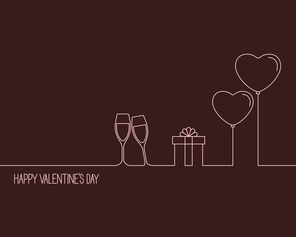 Valentines Day design - Вектор, зображення