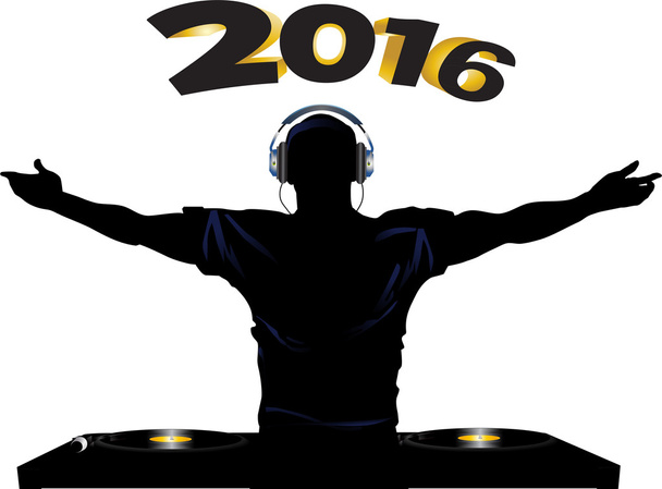 DJ et Disque Decks Party 2016
 - Vecteur, image