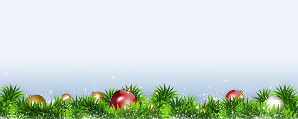 Christmas Decoration Banner - Foto, Imagem