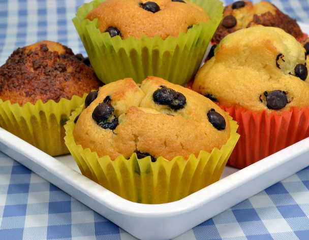 Home made chocolate chip muffins - Photo, Image
