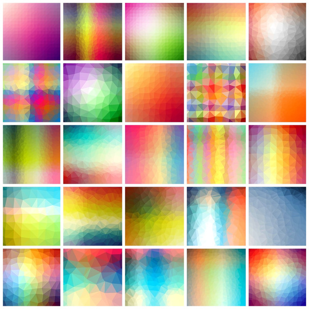 Color polygonal background set - Photo, Image