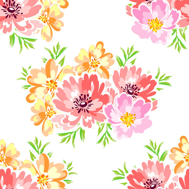 patrón sin costura floral - Vector, imagen