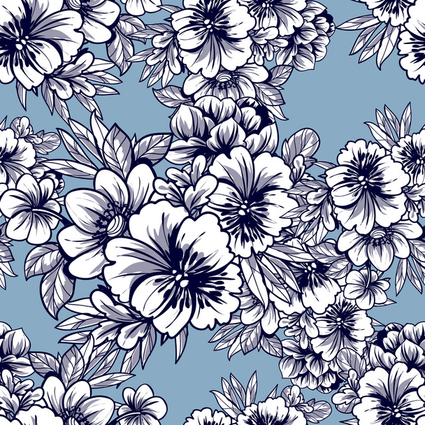 Floral seamless pattern - Vecteur, image