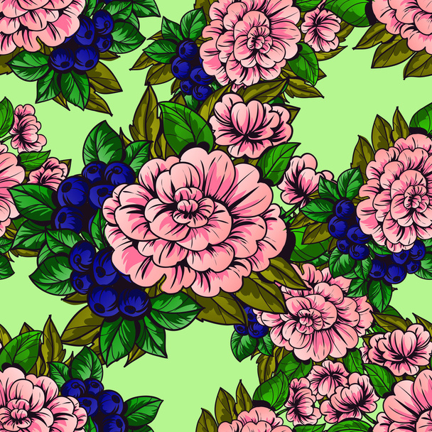 Floral seamless pattern - Vector, Image