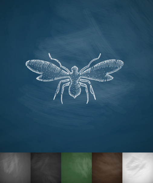 Abstraktes Mückensymbol - Vektor, Bild