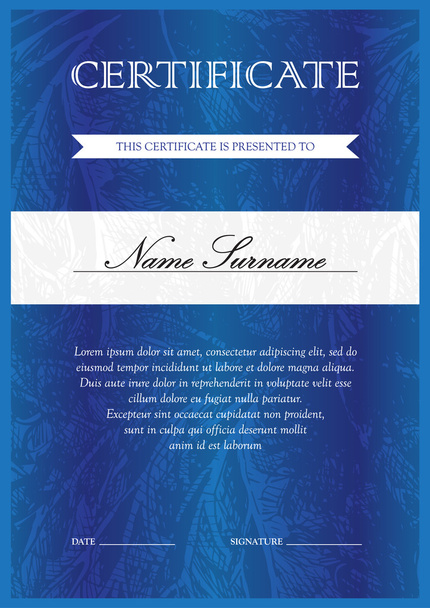 Certificate and diploma template - Vector, Image