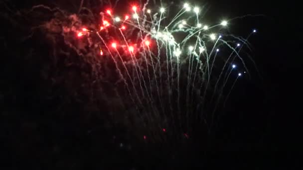 Feuerwerk am Strand, Frankreich - Filmmaterial, Video