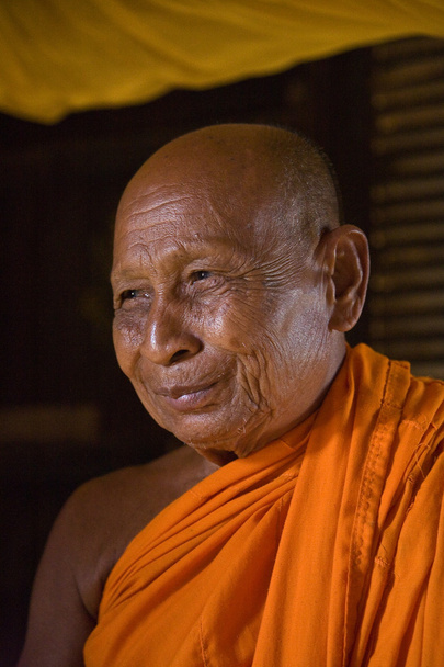 Smiling old monk. - Photo, image